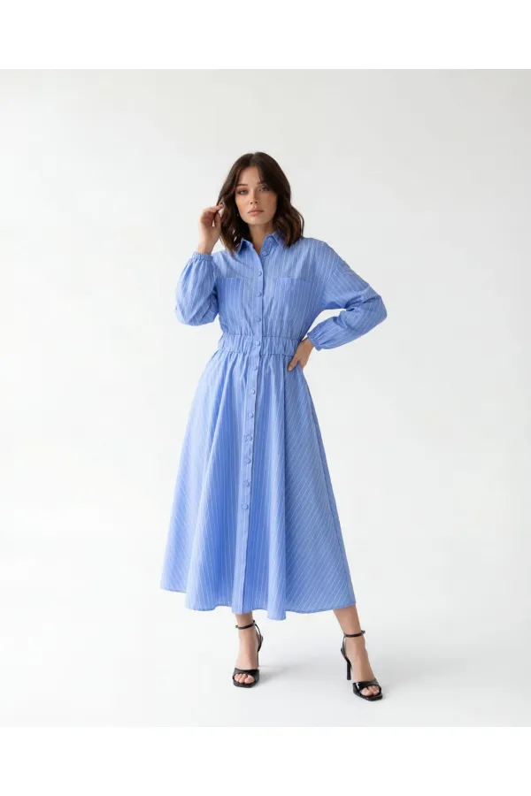 5903 DRESS - NOVARA STRIPED