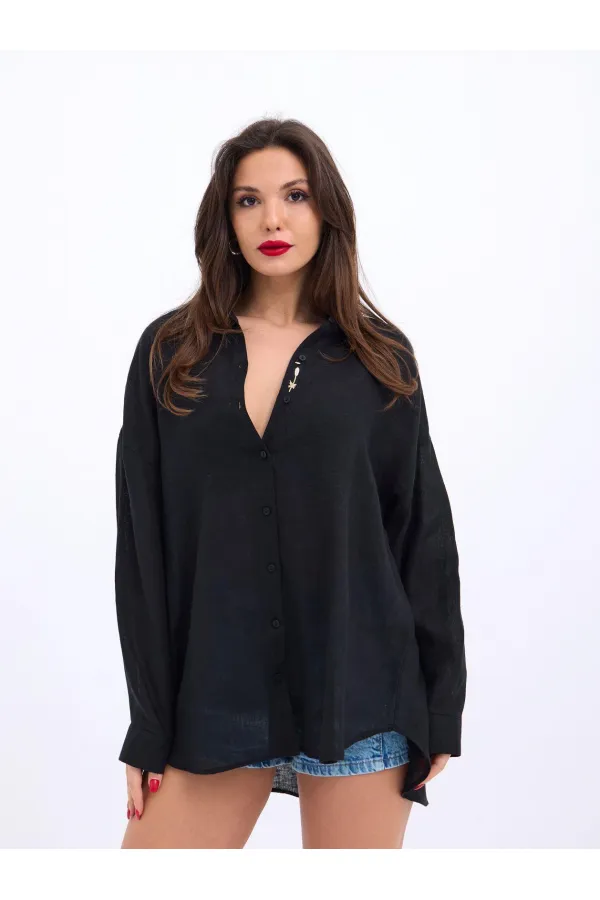 CHEMISE 6758 - NOIRE