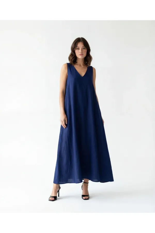 7594 DRESS - NAVY BLUE