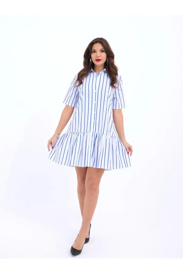 6934 DRESS - BALTIMORE STRIPED