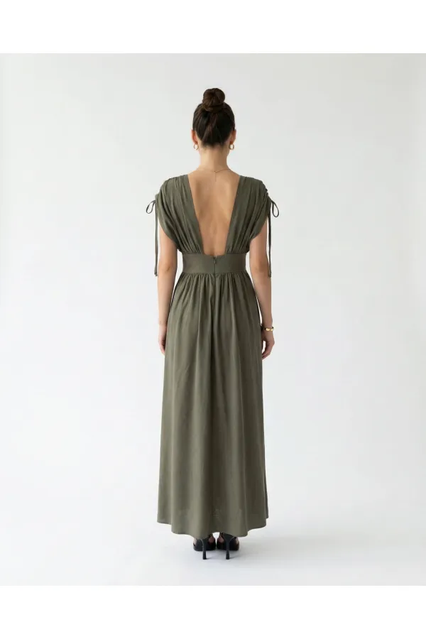 7622 DRESS - KHAKI