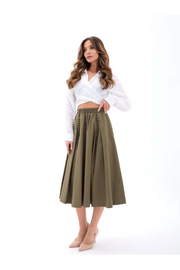 7004 SKIRT-KHAKI