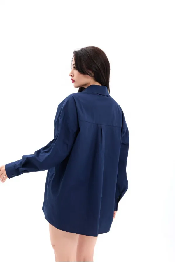 7434 GÖMLEK-LACİVERT