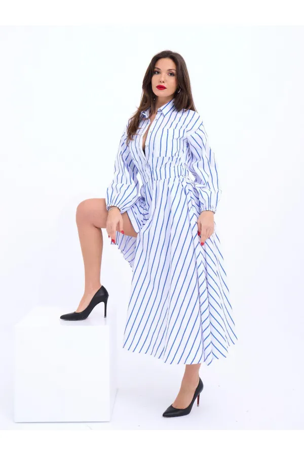 5903 ELBİSE-BALTIMORE ÇİZGİLİ