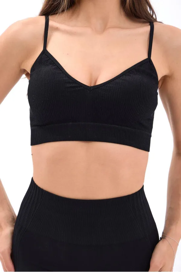 15538 LINED BRA - BLACK