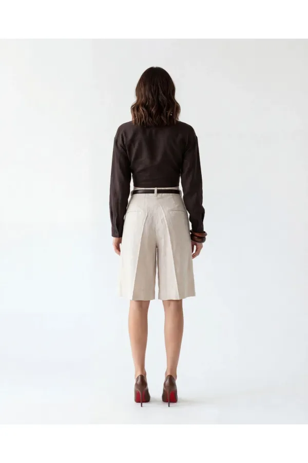 7446 SHORTS - BEIGE