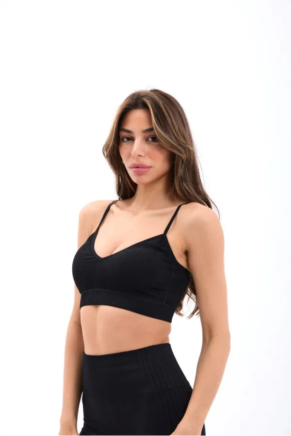 15538 LINED BRA - BLACK