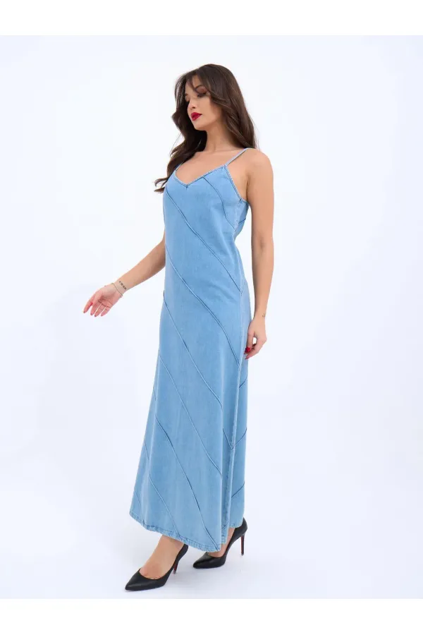 6770 KOT ELBİSE-MAVİ