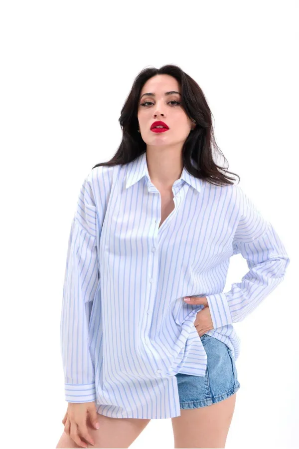 7448 GÖMLEK-PALERMO ÇİZGİLİ