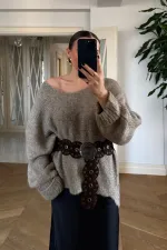 Ceinture cloutée pour femme cowboy