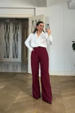 Pleated Palazzo Women's Trousers