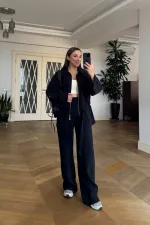 Modal Blend Jacket and Pants Women's Suit Modal Blend Jacket and Pants Women's Suit
