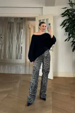 Kayık Yaka Triko Kadın Kazak