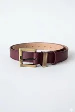 Ceinture femme en similicuir à boucle carrée