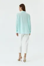 Oversize Uzun Kollu Kadın Gömlek