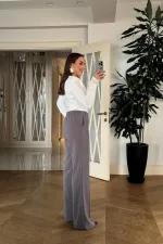 Women's Pants with Elastic Waistband