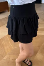 Volanlı Mini Şort Etek