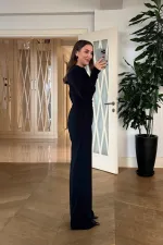 Pantalon pour femme avec taille élastique