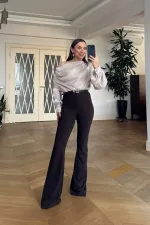 Women's Wide-Leg Trousers with Belt Women's Wide-Leg Trousers with Belt