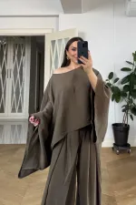 Pelerin Bluz Pantolon Kadın Takım