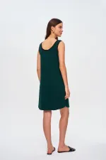 Askılı Fitilli Mini Elbise