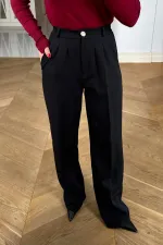 Beli Lastikli Pileli Palazzo Kadın Pantoln