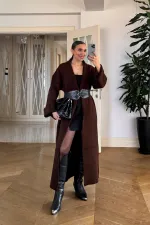 Şal Yaka Uzun Kadın Hırka