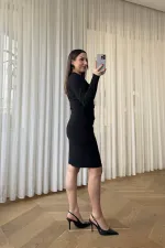 Wrap Neck Mini Dress