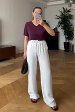 Beli Lastikli Rahat Kesim Kadın Pantolon