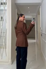 Veste blazer moulante pour femme