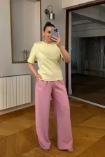 Vatkalı Kısa Kollu Basic Kadın Tişört