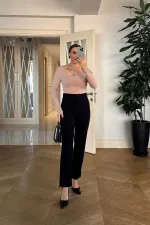 Asimetrik Yaka Uzun Kollu Bluz