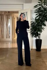 Pantalon pour femme avec taille élastique