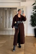 Şal Yaka Uzun Kadın Hırka