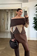 Madonna Yaka Triko Kadın Kazak