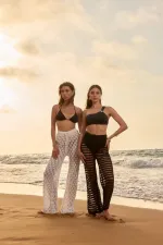 Ajurlu Triko Kadın Pantolon