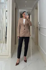 Veste blazer moulante pour femme