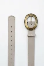 Ceinture femme en daim style vintage avec boucle