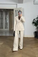 Fular Detaylı Blazer Kadın Ceket