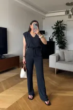 Modal V Yaka İkili Kadın Takım