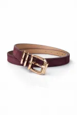 Ceinture pour femme en faux daim Gold Bridge