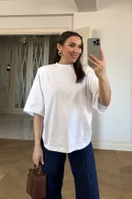 Sırt Detaylı Vatkalı Kadın Tişört