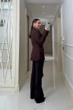 Veste blazer moulante pour femme