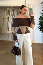 Madonna Yaka Triko Kadın Kazak