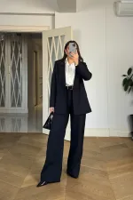 Pileli Palazzo Kadın Pantolon