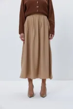 Beli Lastikli Midi Etek