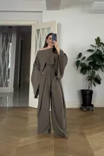 Pelerin Bluz Pantolon Kadın Takım