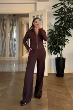 Suni Kürk Detaylı Fermuarlı Bluz