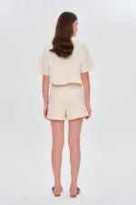 Oversize Baskılı Kısa Kollu Kadın Tişört %100 Pamuk