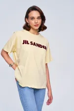 Oversize Baskılı Kadın Tişört